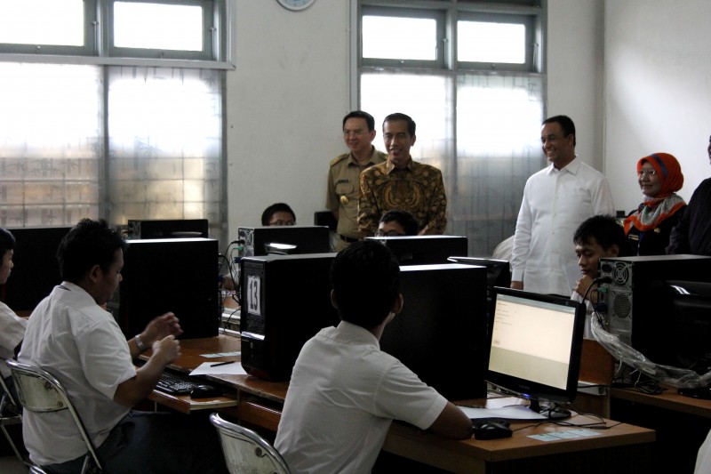 Kunjungan Jokowi di SMK Negeri 1