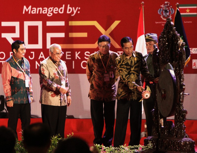 Pemukulan Gong Pembukaan Apkasi 2015, JI Expo Kemayoran 13 Mei 2015