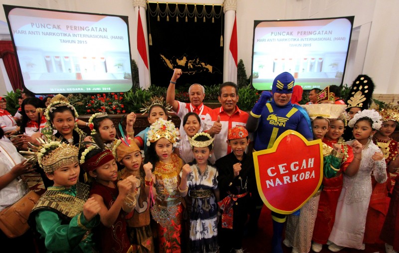 Peringatan Hari Anti Narkotika Nasional (HANI) 2015 Di Istana Merdeka, Presiden Menyatakan Perang Terhadap Peredaran Narkoba, 26 Juni 2015