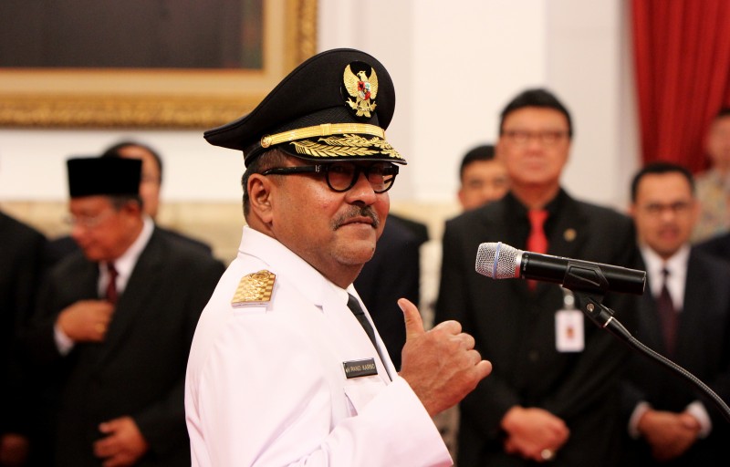 Pelantikan Gubernur Banten Rano Karno Oleh Presiden Joko Widodo Di Istana Negara, 12 Agustus 2015