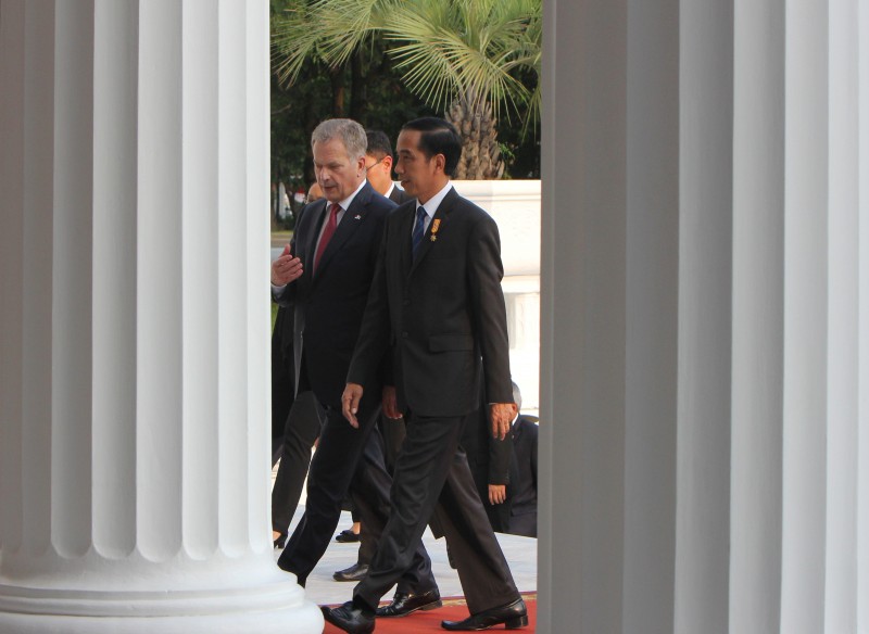 Kunjungan Kenegaraan Presiden Finlandia Sauli Niinisto di Istana Merdeka Kerjasama Bilateral dibidang Energi Terbarukan