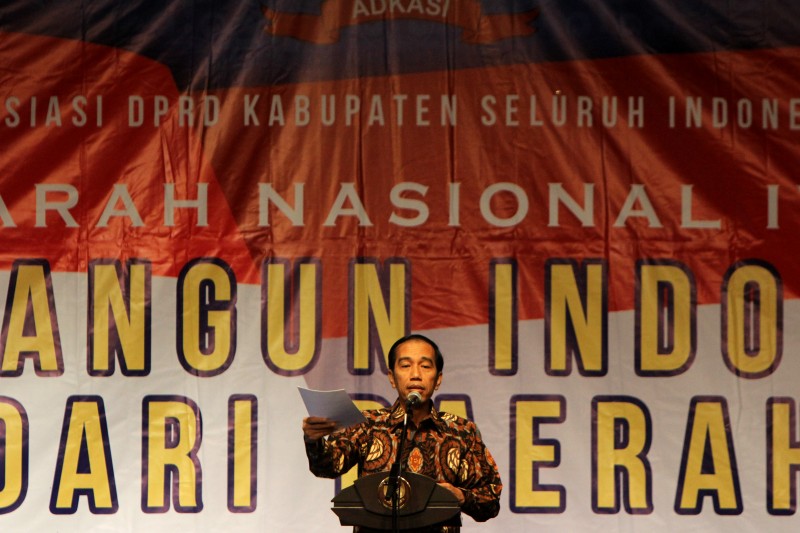 Presiden Joko Widodo Saat Membuka Musyawarah Nasional Asosiasi DPRD Kabupaten Seluruh Indonesia