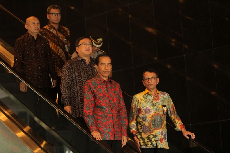Presiden Joko Widodo Menghadiri Rapat Pimpinan Nasional III Direktorat Jenderal Pajak Tahun 2016 di Kantor Pusat Ditjen Pajak, Jakarta