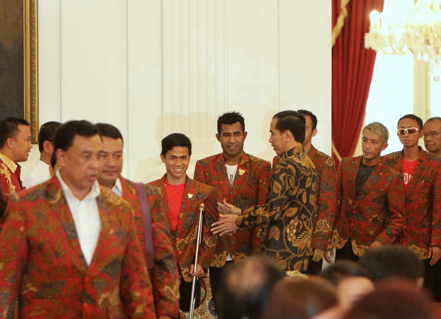 Presiden Jokowi menerima atlet Paralympic Games 2016