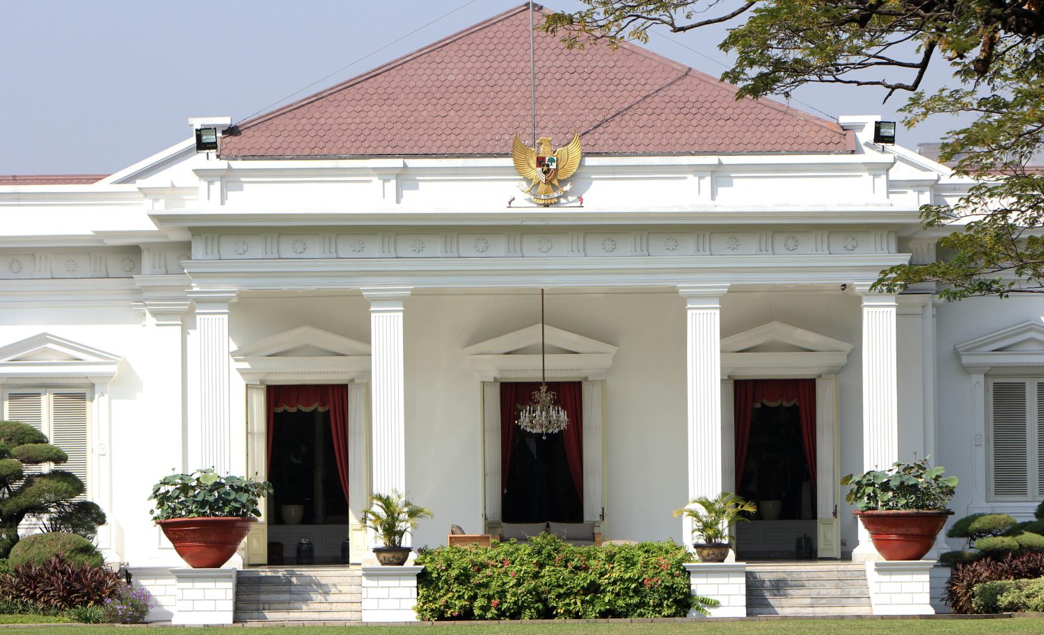 Veranda Talk, Halaman Istana Merdeka belakang tempat Presiden Joko Widodo menemui tamu negara