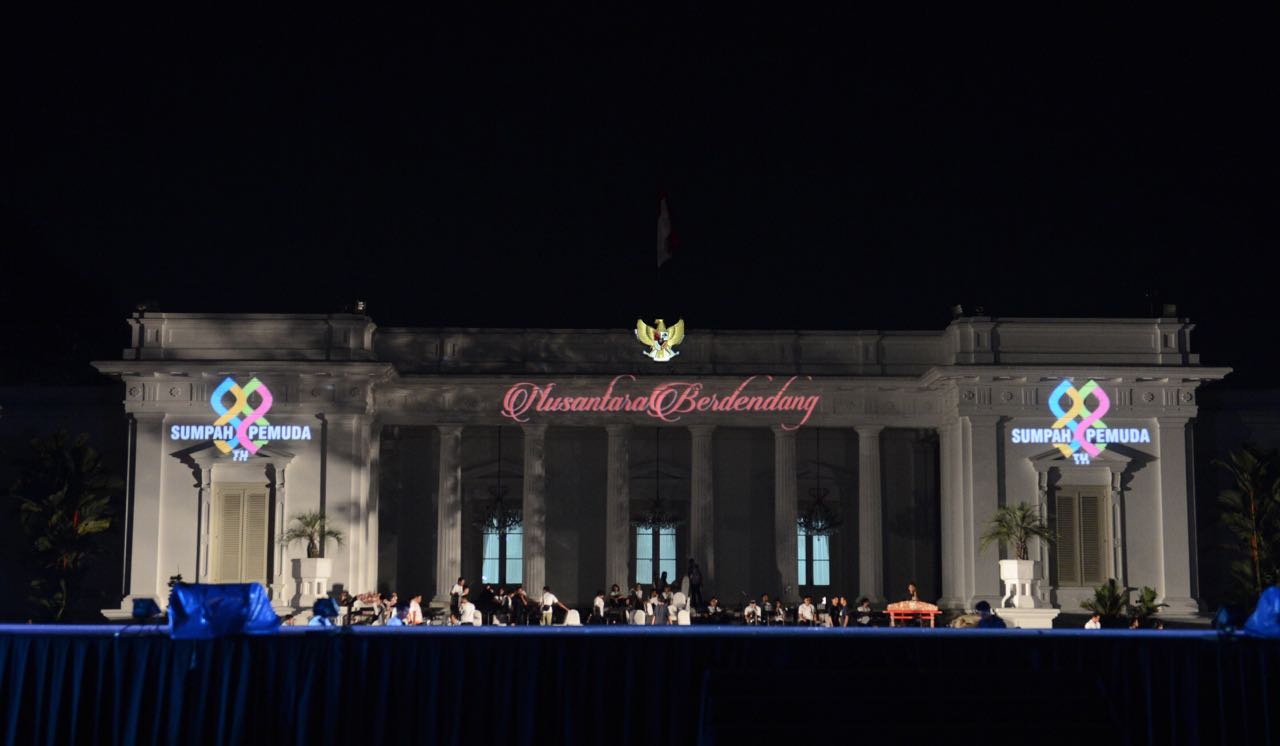 Peringatan 88 Tahun Sumpah Pemuda yang bertajuk Nusantara Berdendang di Halaman Istana Merdeka, Jumat, 28 Oktober 2016