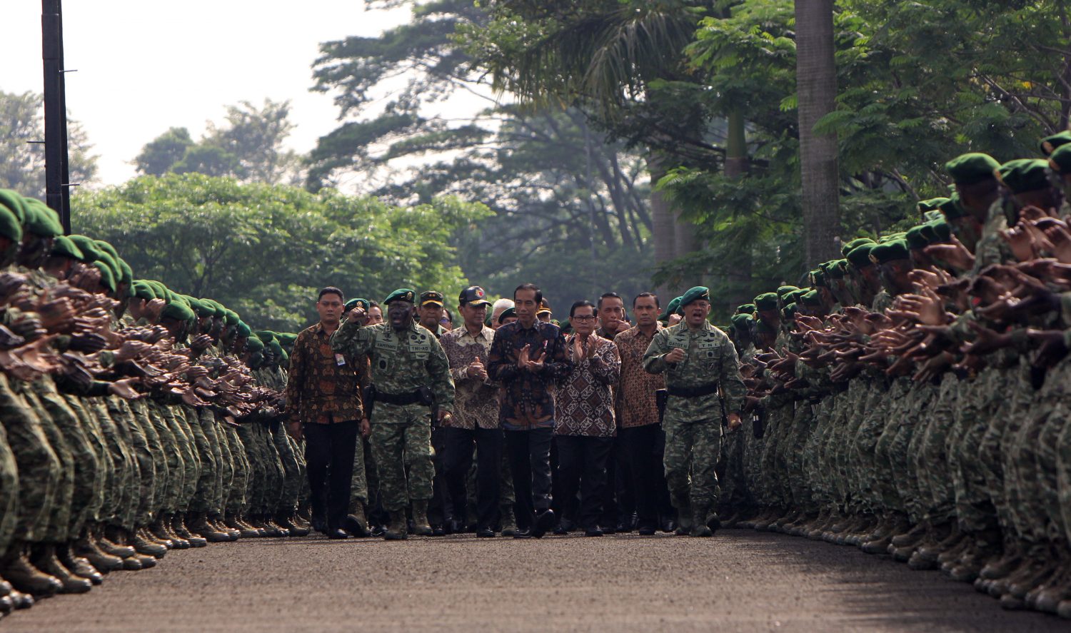Presiden Joko Widodo mendatangi Markas Kostrad