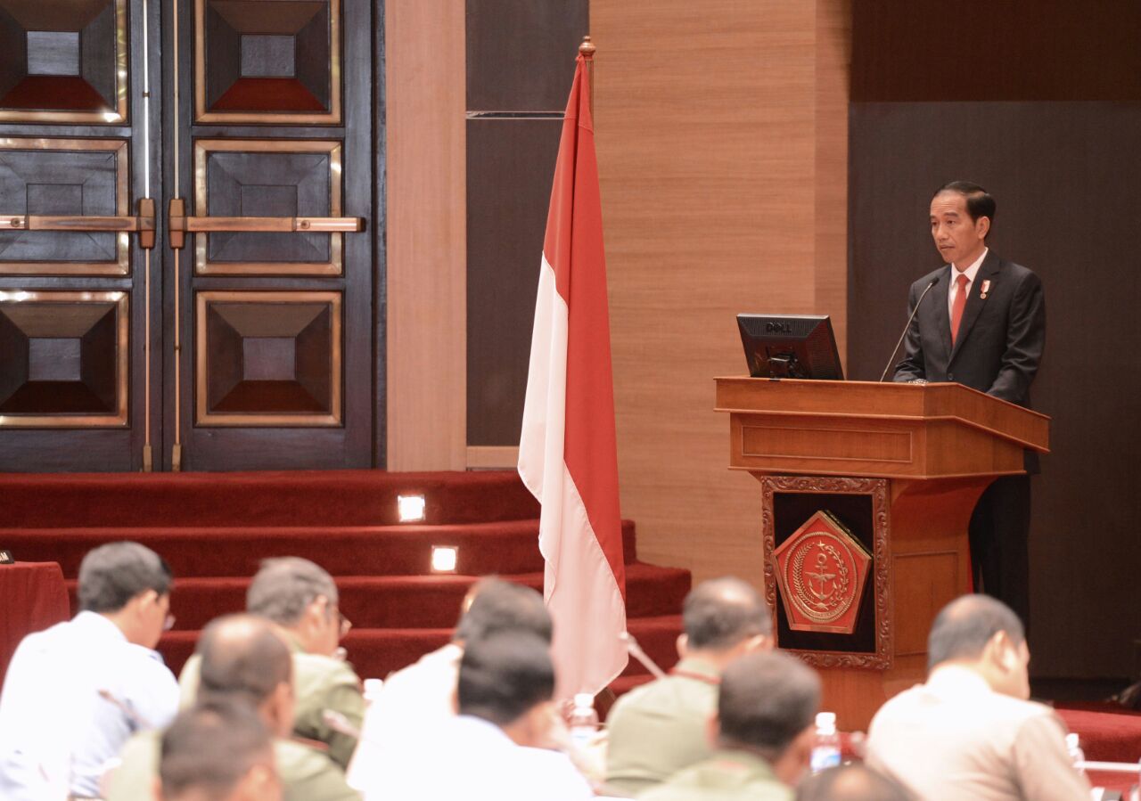 Pengarahan Presiden Republik Indonesia kepada Peserta Rapat Pimpinan Tentara Nasional Indonesia (TNI) Tahun 2017 dan Perwira Tinggi Polri
