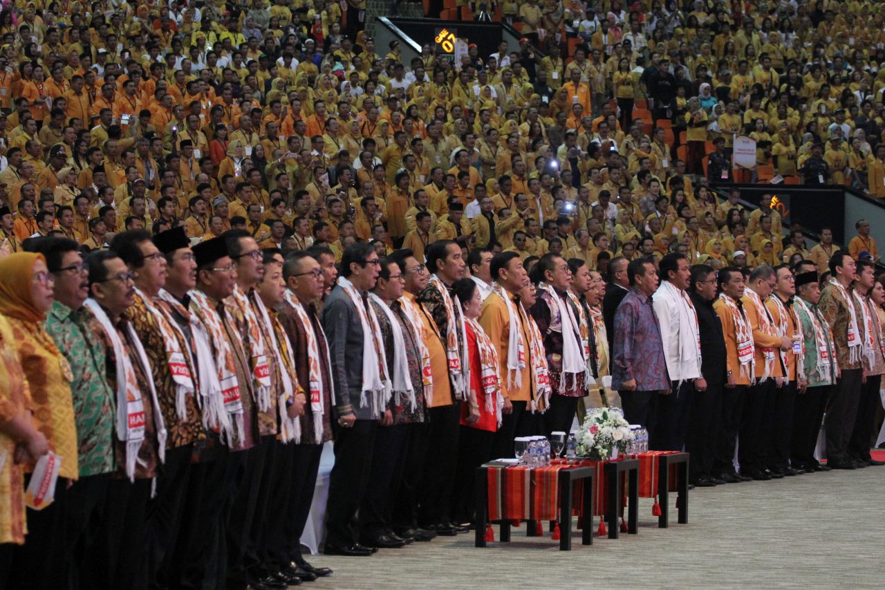 Pengukuhan Dewan Pengurus Pusat Partai Hati Nurani Rakyat periode tahun 2016-2020 di Sentul Internasional Convention Center, Bogor