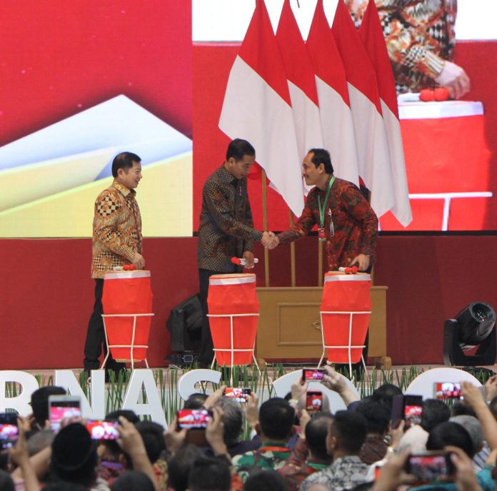 Pembukaan Rapat Koordinasi Nasional Pengadaan Barang Jasa Pemerintah Tahun 2019 (Foto Maruli Vibizmedia)