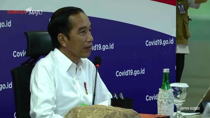 Presiden Joko Widodo di BNPB 2