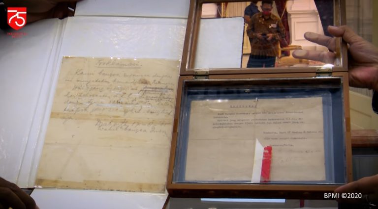 Untuk Pertama Kalinya, Naskah Asli Teks Proklamasi Tampil di Mimbar