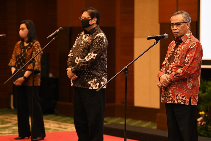 Penandatanganan Nota Kesepahaman Penjaminan Pemerintah Kepada Korporasi Padat Karya dalam Rangka Mempercepat Pemulihan Ekonomi Nasional