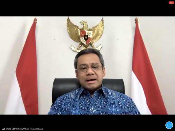 Wakil Menteri Keuangan Suahasil Nazara, yang juga selaku Wakil Ketua Satgas PEN memberikan keterangan pers terkait realisasi anggaran PEN per 30 September 2020