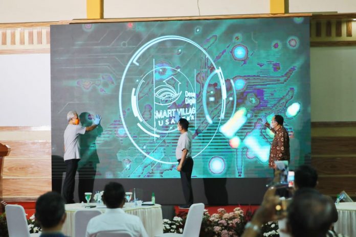 Launching Piloting Smart Village Nusantara Desa Kemuning dan Desa Pangandaran di Desa Kemuning, Kabupaten Karanganyar