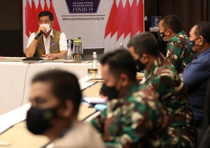 Ketua Satgas Penanganan Covid-19 Doni Monardo memimpin Rapat Koordinasi Penanganan Covid-19 bersama Pemerintah Provinsi NTT di Nusa Dua, Bali
