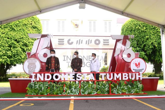 Peluncuran pendaftaran upacara virtual HUT ke-76 RI di halaman Istana Negara Jakarta