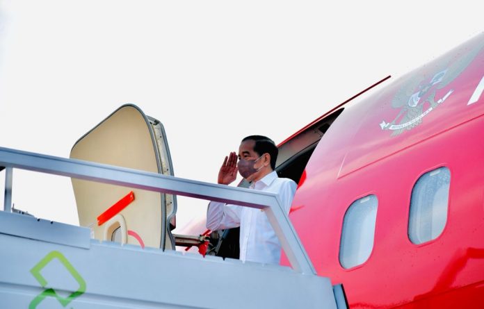 Presiden Joko Widodo bertolak menuju Provinsi Riau guna melakukan kunjungan kerja