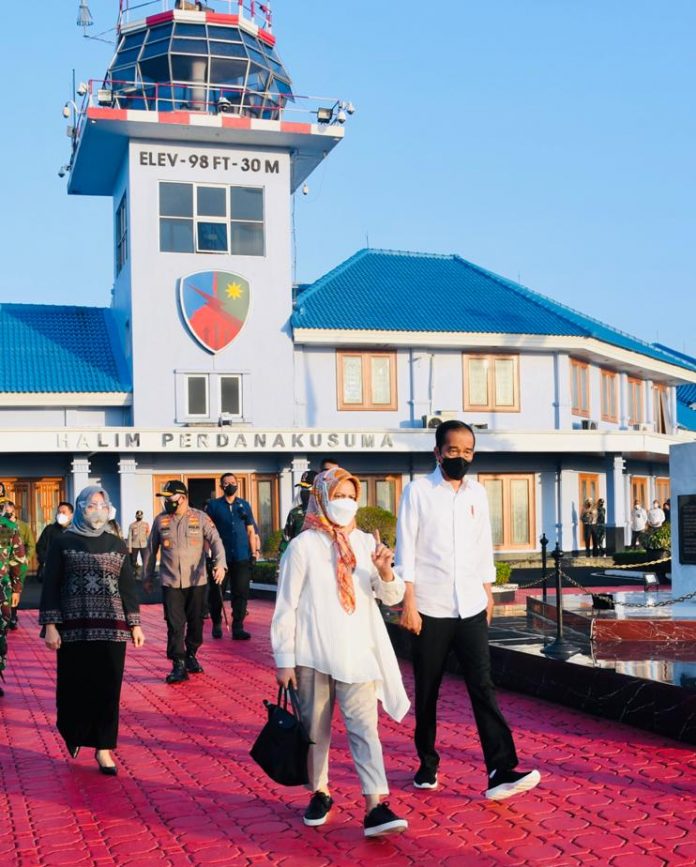 Presiden Joko Widodo dan Ibu Negara Iriana Jokowi melakukan kunjungan kerja ke Provinsi Sulawesi Selatan
