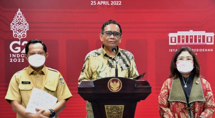 Menteri Koordinator Bidang Politik, Hukum, dan Keamanan Mahfud Md