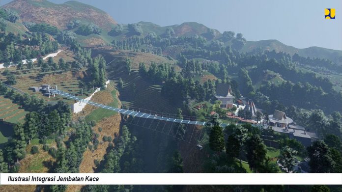 Jembatan Kaca Seruni Point di KSPN Bromo-Tengger-Semeru, Jawa Timur (Foto: Kementerian PUPR)