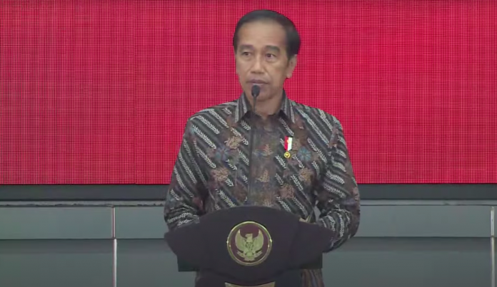 Presiden Joko Widodo pada PembukaanRakernas II PDI Perjuangan, Selasa (21 Juni 2022),