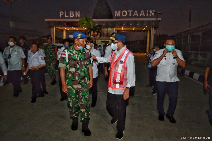 Kemenhub siapkan sejumlah infrastruktur transportasi konektivitas di daerah perbatasan antara Indonesia dengan Timor Leste (Foto Infopublik) Konektivitas Perbatasan