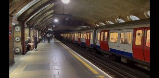 Baker Street Underground London di Inggris
