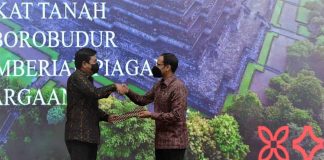 sertifikat hak tanah Candi Borobudur