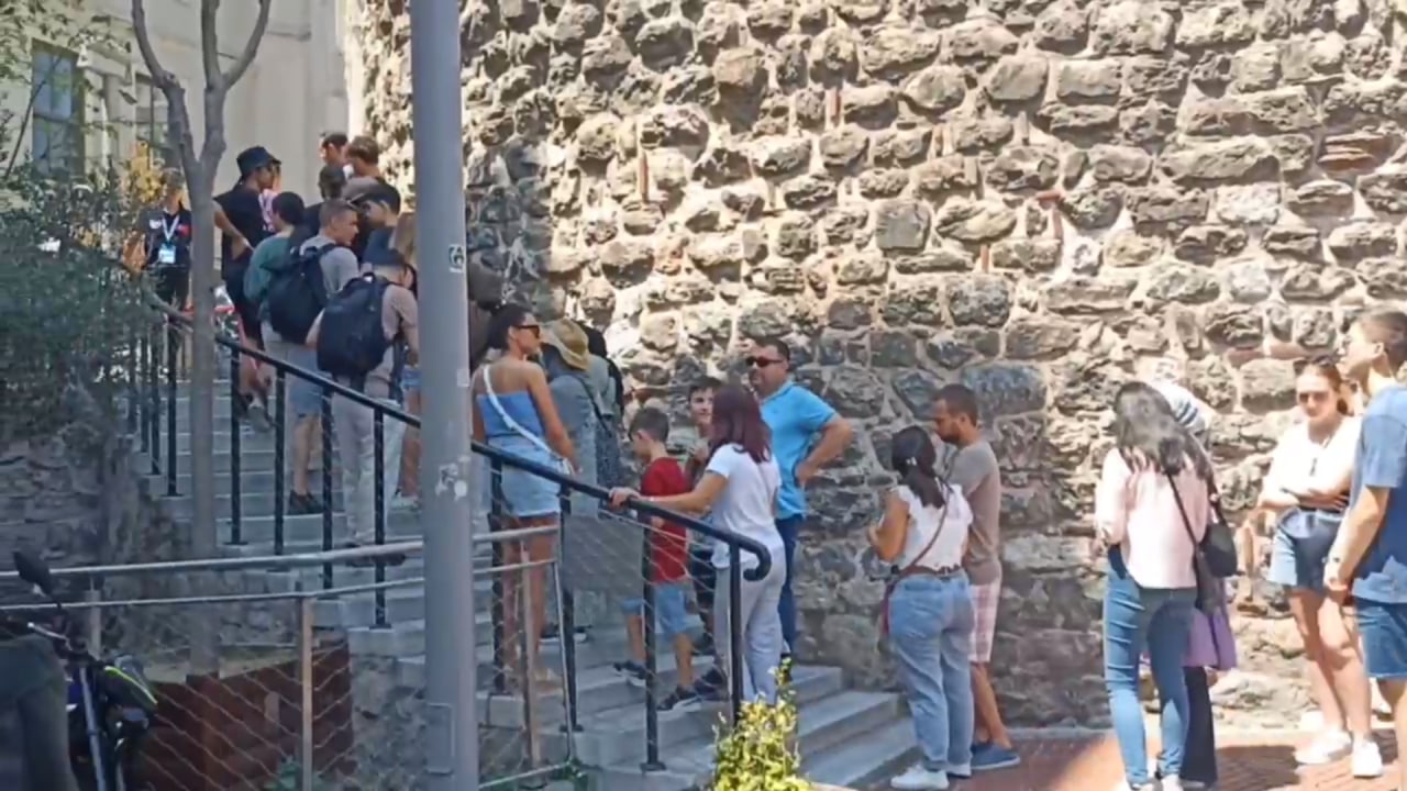 Tangga menuju Galata Tower (Herwantoro/ Kontributor vibizmedia)