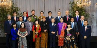 Resepsi Diplomatik bertemakan “Pulih Lebih Cepat, Bangkit Lebih Kuat" (28/09/2022) di Floating Island Convention Center di kota Seoul.
