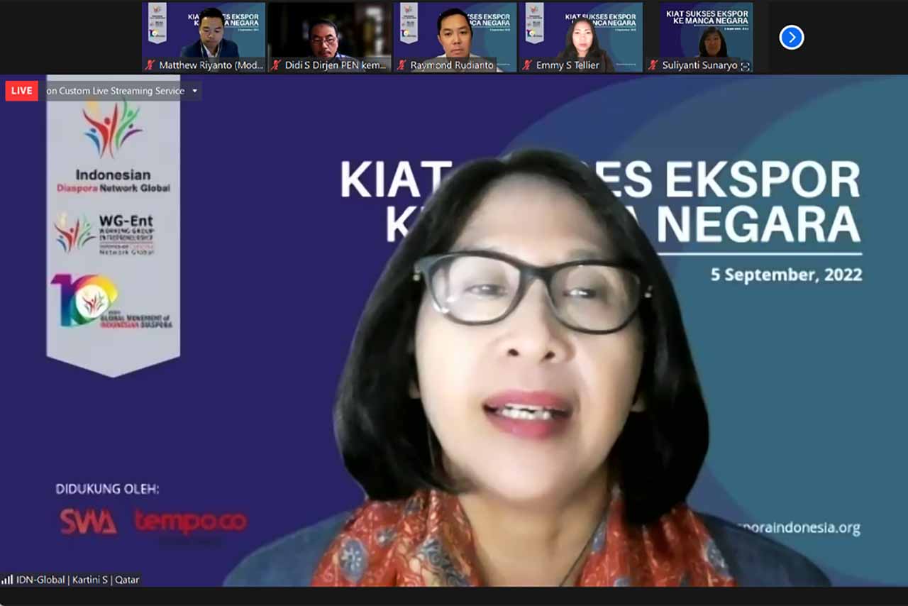 Webinar “Kiat Sukses Ekspor ke Mancanegara"