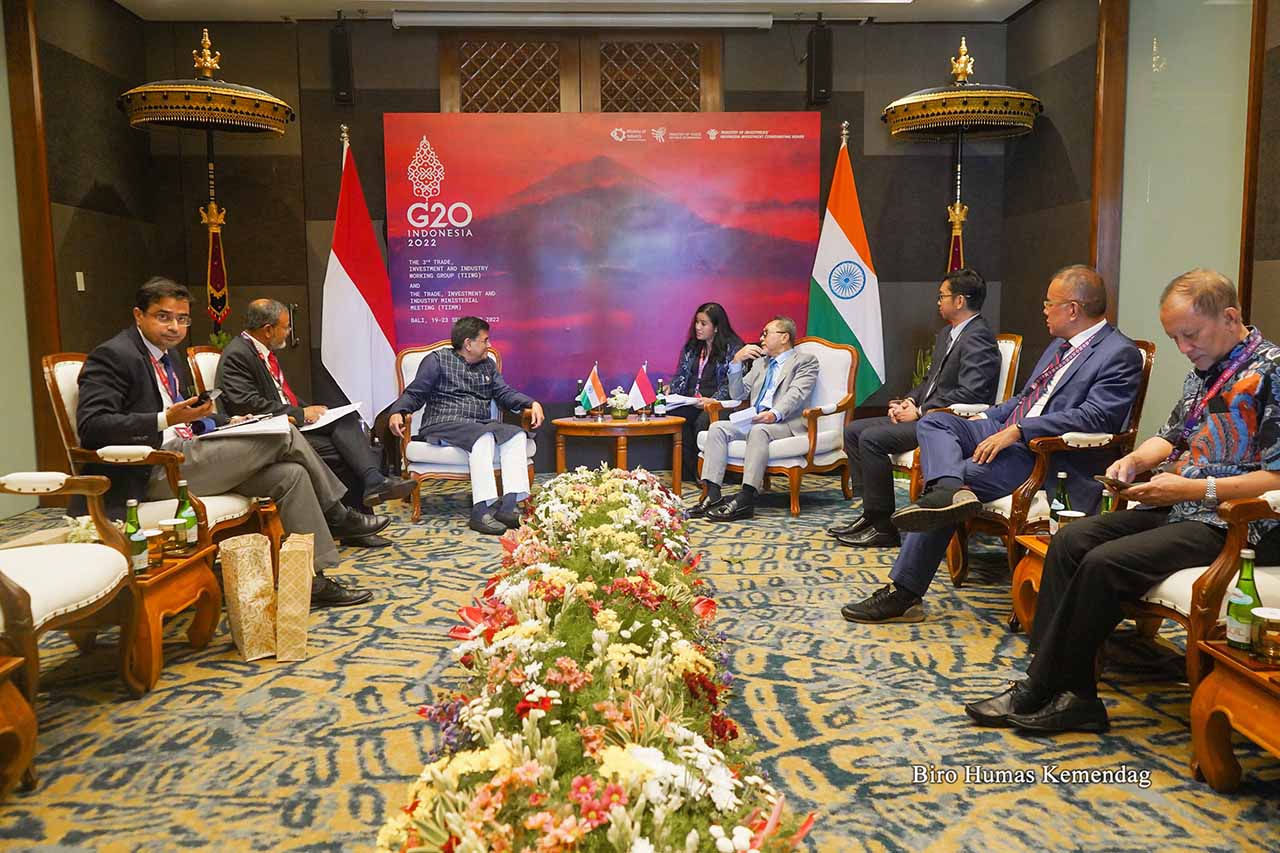 Pertemuan bilateral Indonesia-India