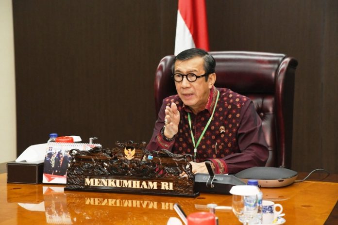 Menteri Hukum dan Hak Asasi Manusia (Menkumham), Yasonna Hamonangan Laoly