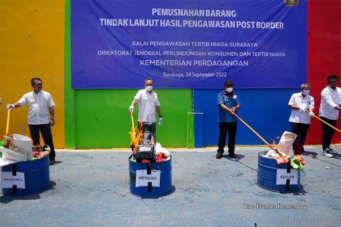 pemusnahan1 pemusnahan barang impor ilegal
