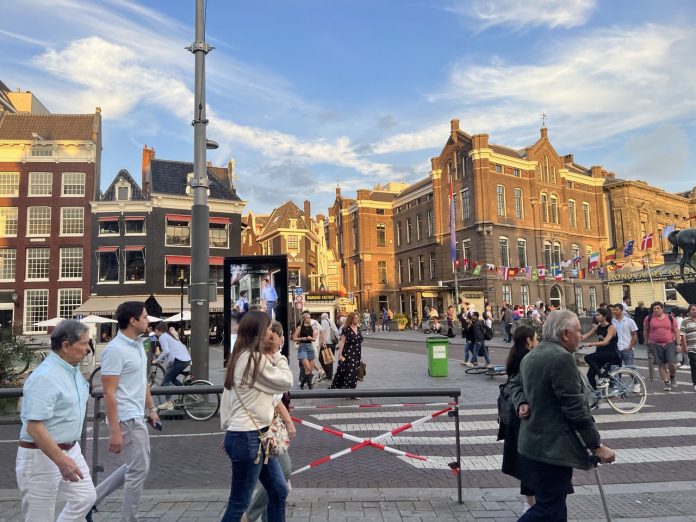 Jalan Pusat Komersial Rokin Street Amsterdam