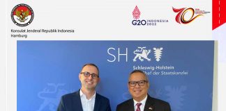 PERTEMUAN KONJEN RI HAMBURG DENGAN STATE CHANCELLOR SH, 6 OKTOB