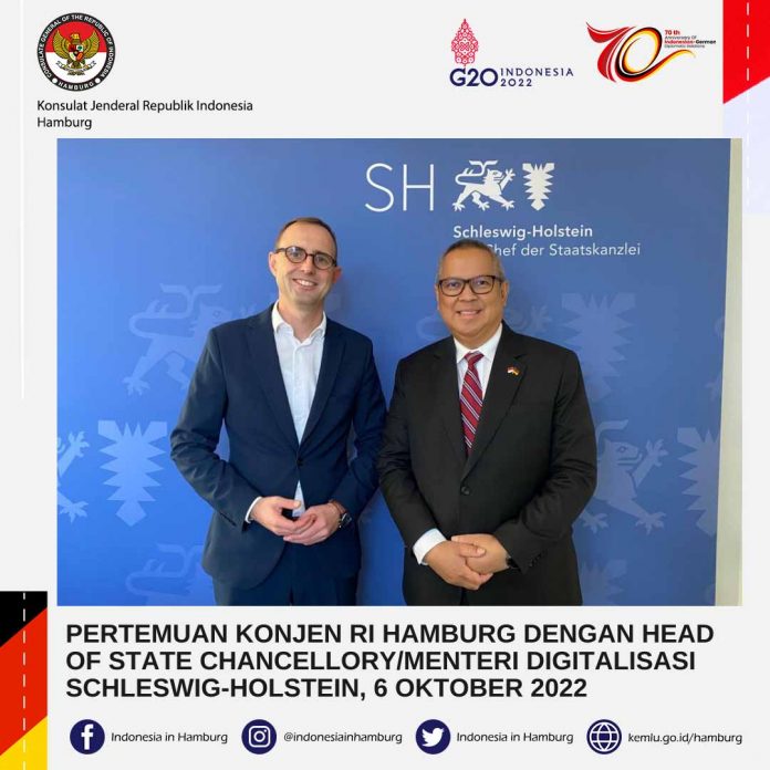 PERTEMUAN KONJEN RI HAMBURG DENGAN STATE CHANCELLOR SH, 6 OKTOB PERTEMUAN KONJEN RI HAMBURG DENGAN STATE CHANCELLOR SH, 6 OKTOB