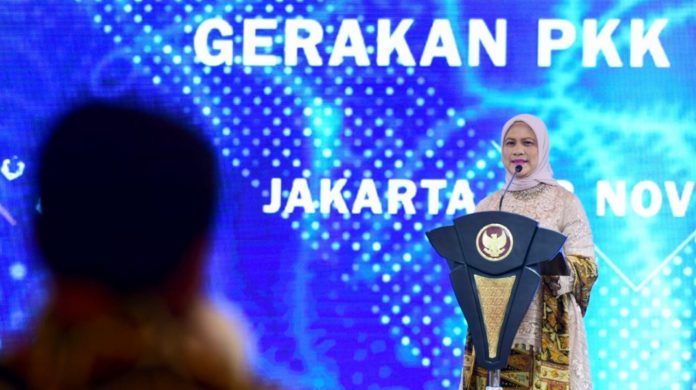Ibu Iriana Joko Widodo secara resmi membuka Rapat Koordinasi Nasional Tim Penggerak Pemberdayaan dan Kesejahteraan Keluarga Tahun 2022 TP PKK