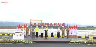Presiden Jokowi Resmikan Bendungan Sadawarna di Kabupaten Sumedang