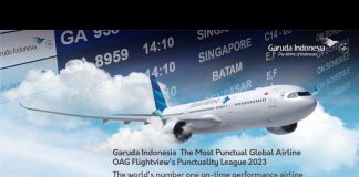 Garuda Capai Predikat Maskapai Paling Tepat Waktu Sepanjang Tahun 2022