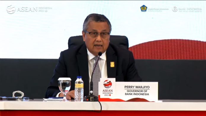 Gubernur BI Perry Warjiyo pada Asean Finance Ministers and Centeral Bank Governors Meeting (AFMGM) 2023, di Nusa Dua, Bali, 31 Maret 2023(Foto Kemenkeu). ASEAN