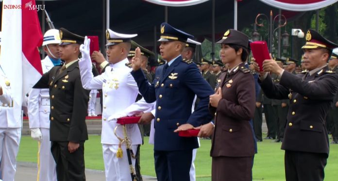 Pelantikan Perwira Remaja TNI dan Polri