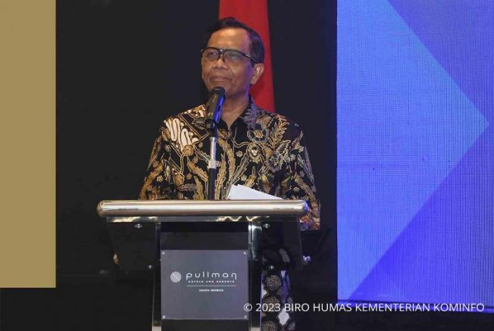 kominfo-plt-menteri-mahfud-md-media gathering-pemilu-2024-AYH-1