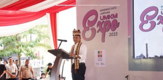 Wamenkeu Hadiri Kemenkeu Satu Lampunrg UMKM Expo 2023