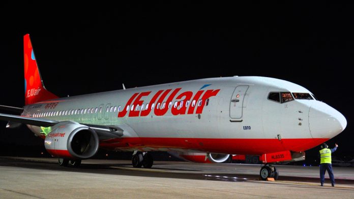 Maskapai asal Korea Selatan Jeju Air resmi melayani penerbangan komersial berjadwal rute Incheon-Batam. Foto InJourney Airports