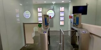 Toilet Touchscreen di Wien Hauptbahnhof Austria