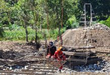 Bangun Jembatan Gantung di Pidie Jaya Capai 65 Persen, Akses Warga Lhok Sanding Segera Pulih Jembatan Gantung
