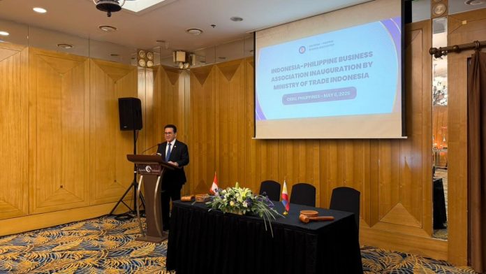 Menteri Perdagangan Budi Santoso meresmikan Asosiasi Pelaku Usaha Indonesia-Filipina (Indonesia-Philippines Business Association (IPBA) di Cebu, Filipina, 5 Mei 2026 (Foto Humas Kemendag)