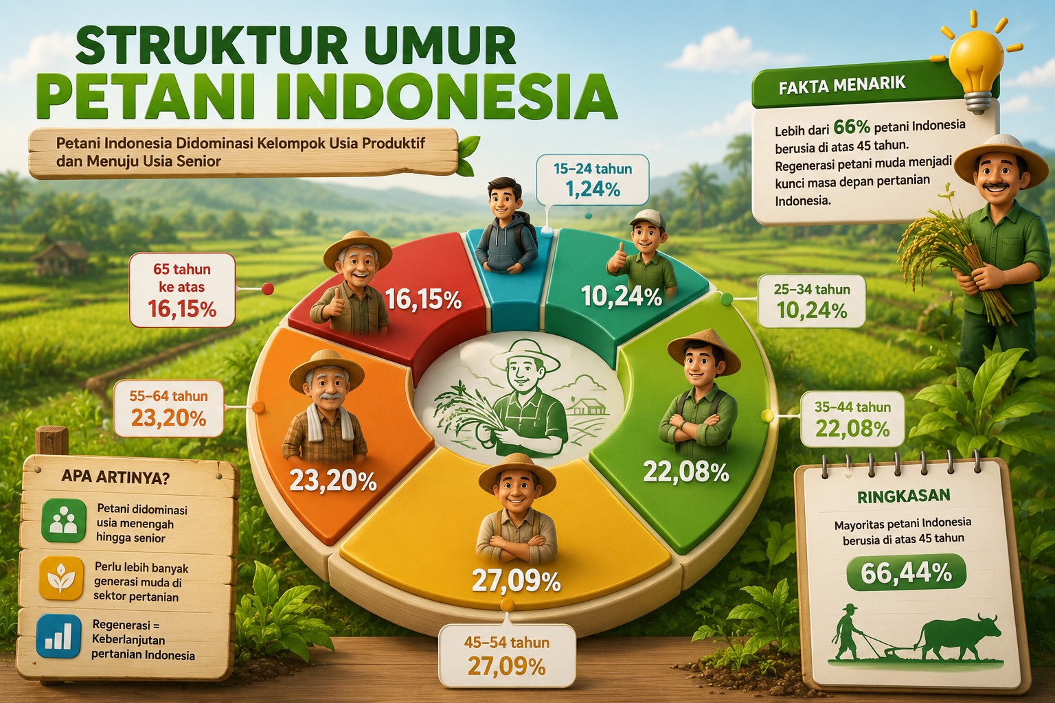 Struktur Umur Petani Indonesia
